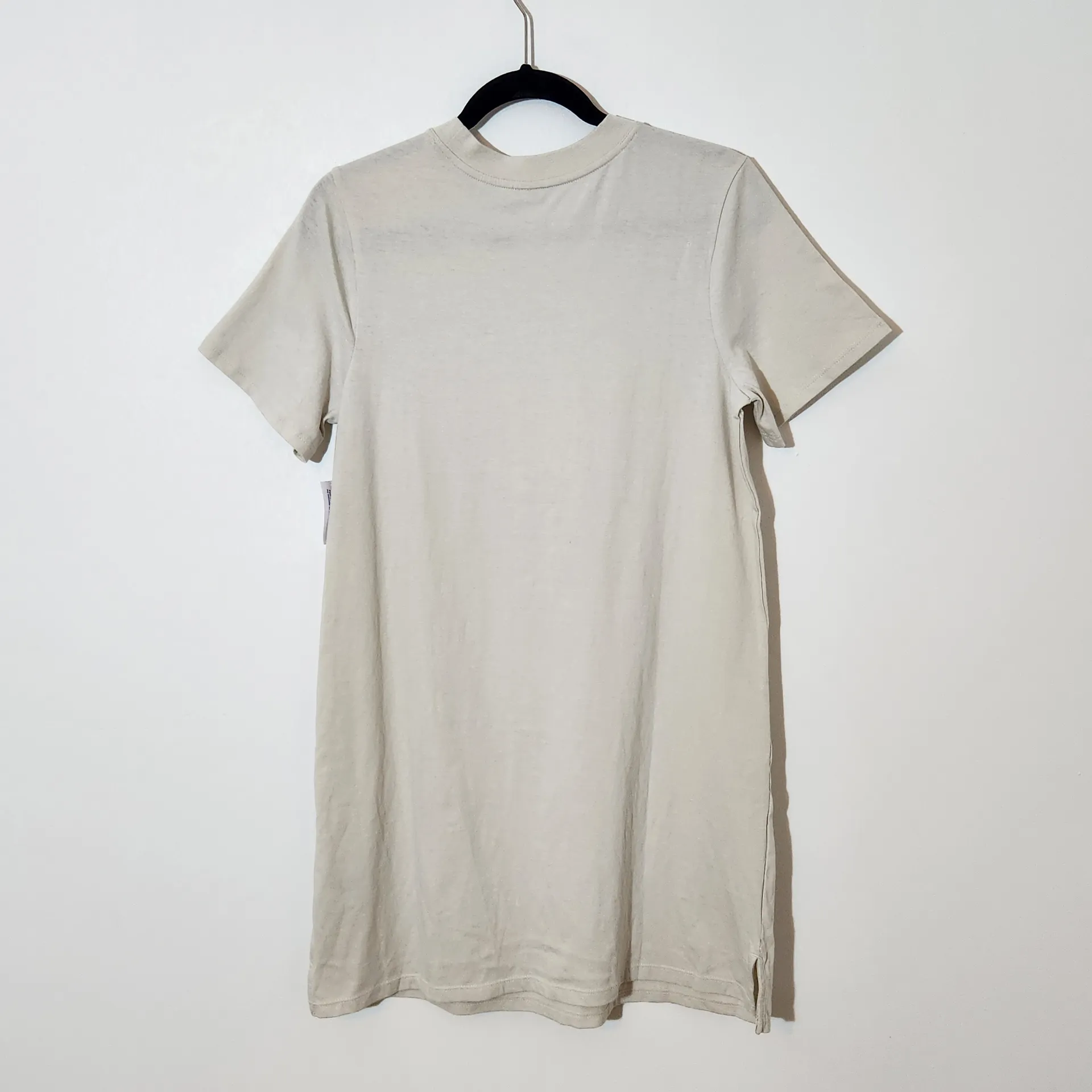 Old Navy Cream Short Sleeve Mini T-Shirt Dress NWT Size Small Mini Cream Dress - Image 4