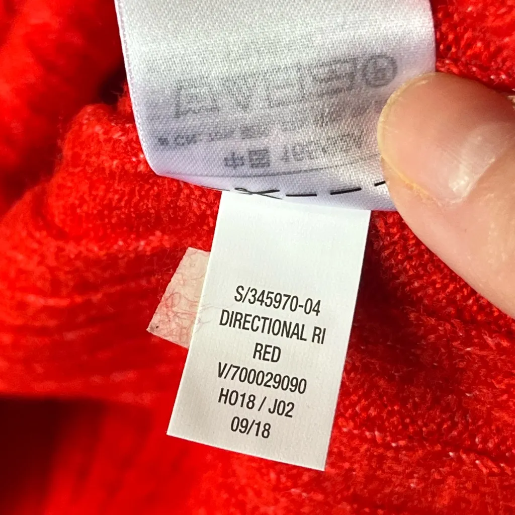 NWT Old Navy Red Mock Neck Lightweight Rib Knit Sweater SIZE M S/345970-04 - Image 7