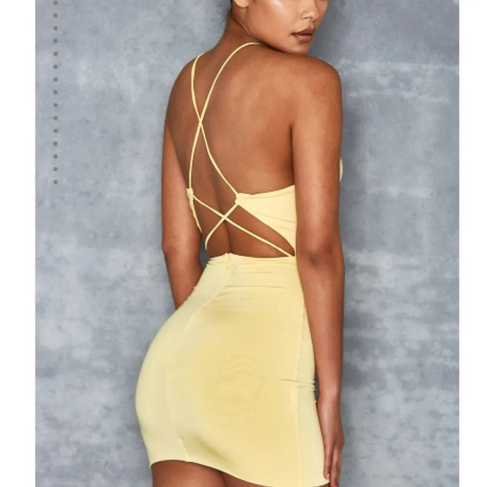 Mistress Rocks 'DANGER ZONE' Sherbet Lemon Mini Dress Women's Large NEW - Image 2