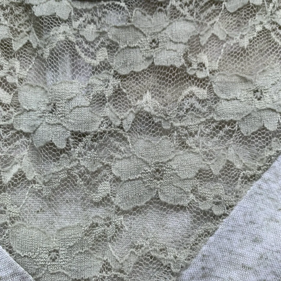 Kirra Olive Green Sweetheart Swing Lace Top XS - Image 3