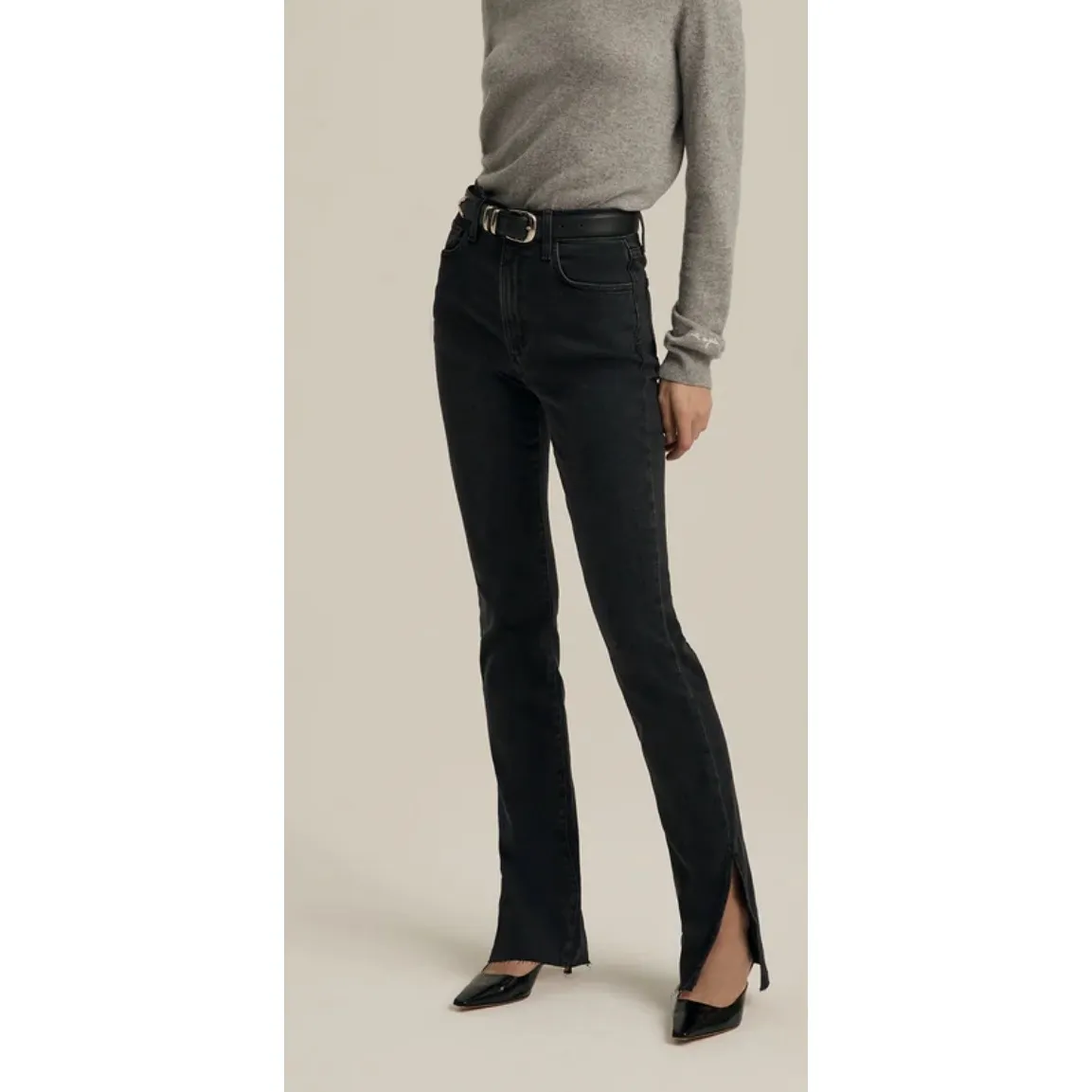 Favorite Daughter THE VALENTINA TOWER SUPER HIGH RISE jean in boulder sz 31 Black - Image 2