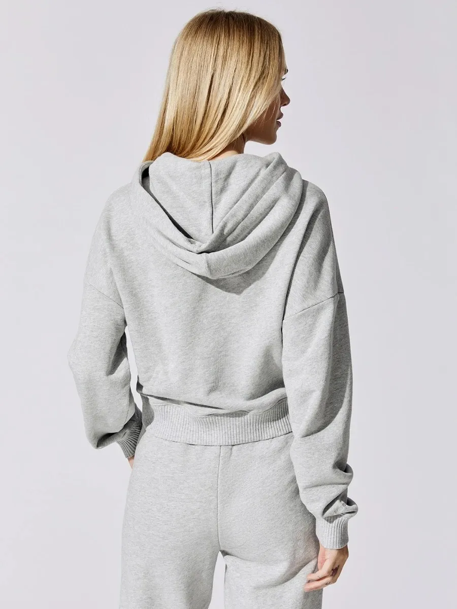 Carbon 38 NWT  Gray French Terry Hoodie S - Image 2