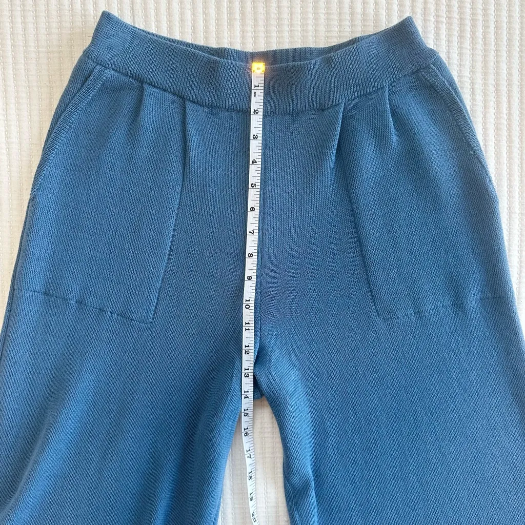 Free People Beach Freya Knit Pants in Blue Medium - Image 8