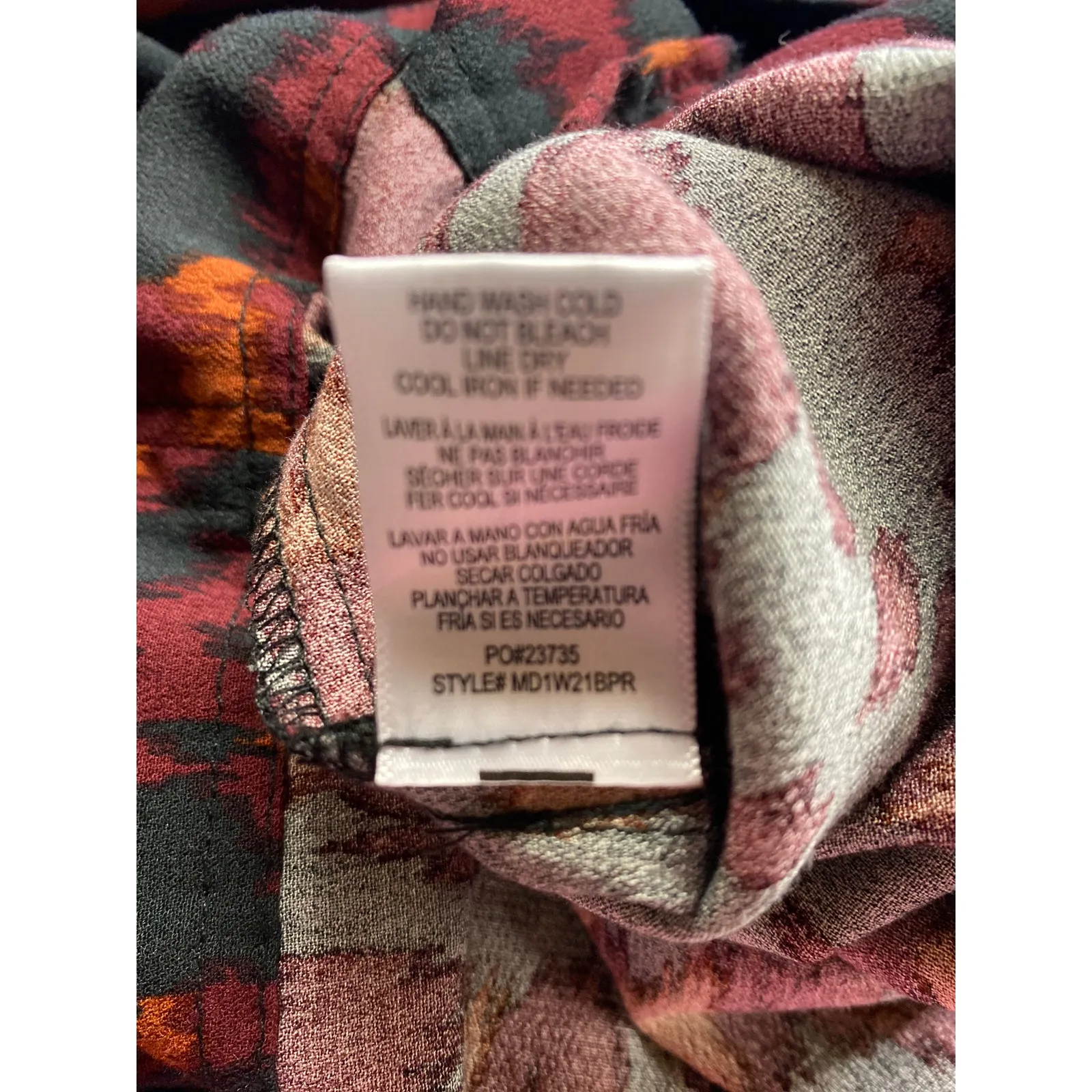 Brand New Bobeau Women's Small Black Red Orange Short Sleeve A Line Mini Dress - Image 6