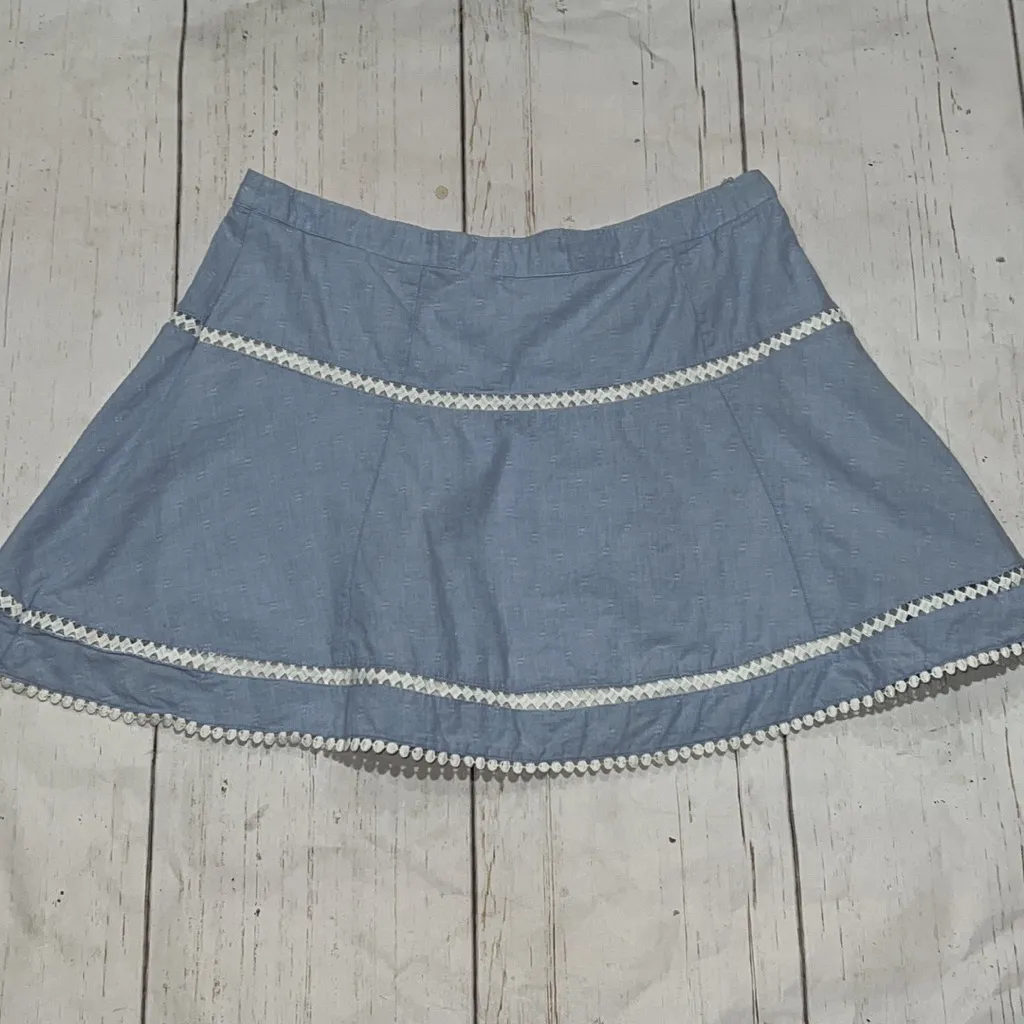 White House black market light blue casual short skirt - Image 2