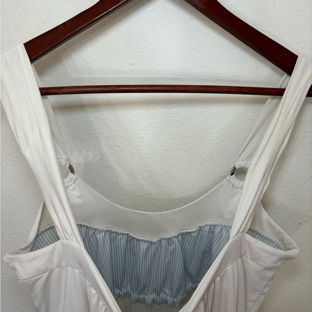 Tommy Hilfiger Swim Large White Spandex Nylon Stretchy Swim‎ Cover Up Dress - Image 5