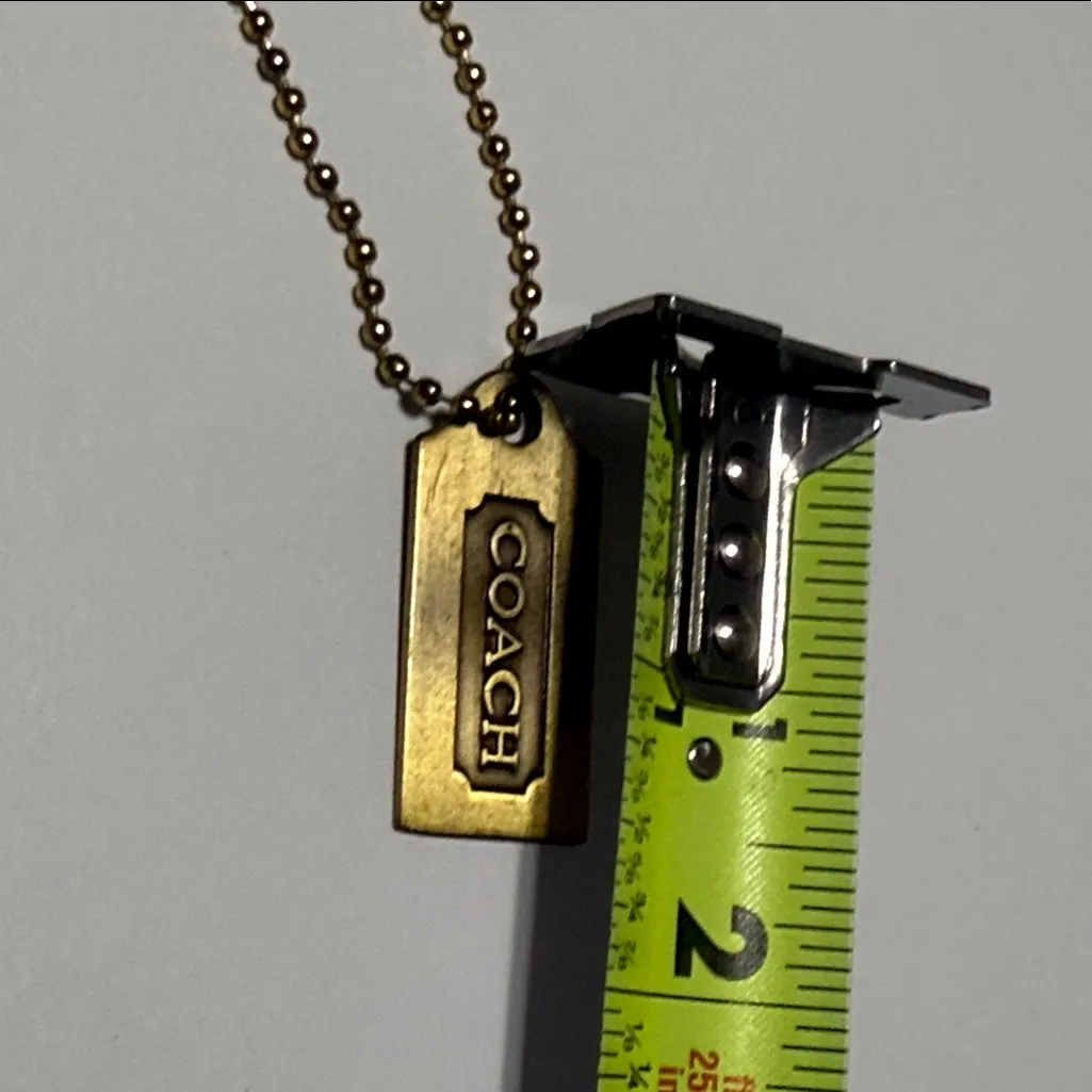 Coach Gold Tag Keychain - Image 4