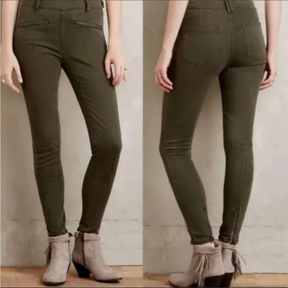 Anthropologie Pilcro & The Letterpress Superscript Ankle Zip Skinny Pants 28 - Image 2