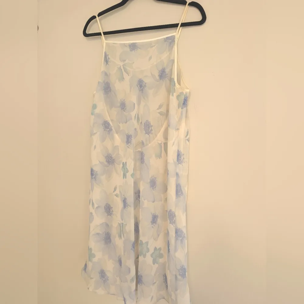 Set! Vintage Valerie Stevens Floral Robe & Slip Lingerie Set – Size M - Image 10