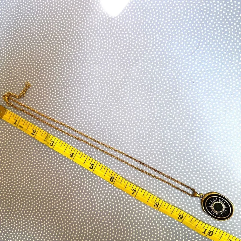 Like calls to Like gold tone and black starburst pendant necklace - Image 8