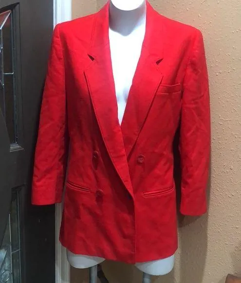 Pendleton red virgin wool blazer - Image 3