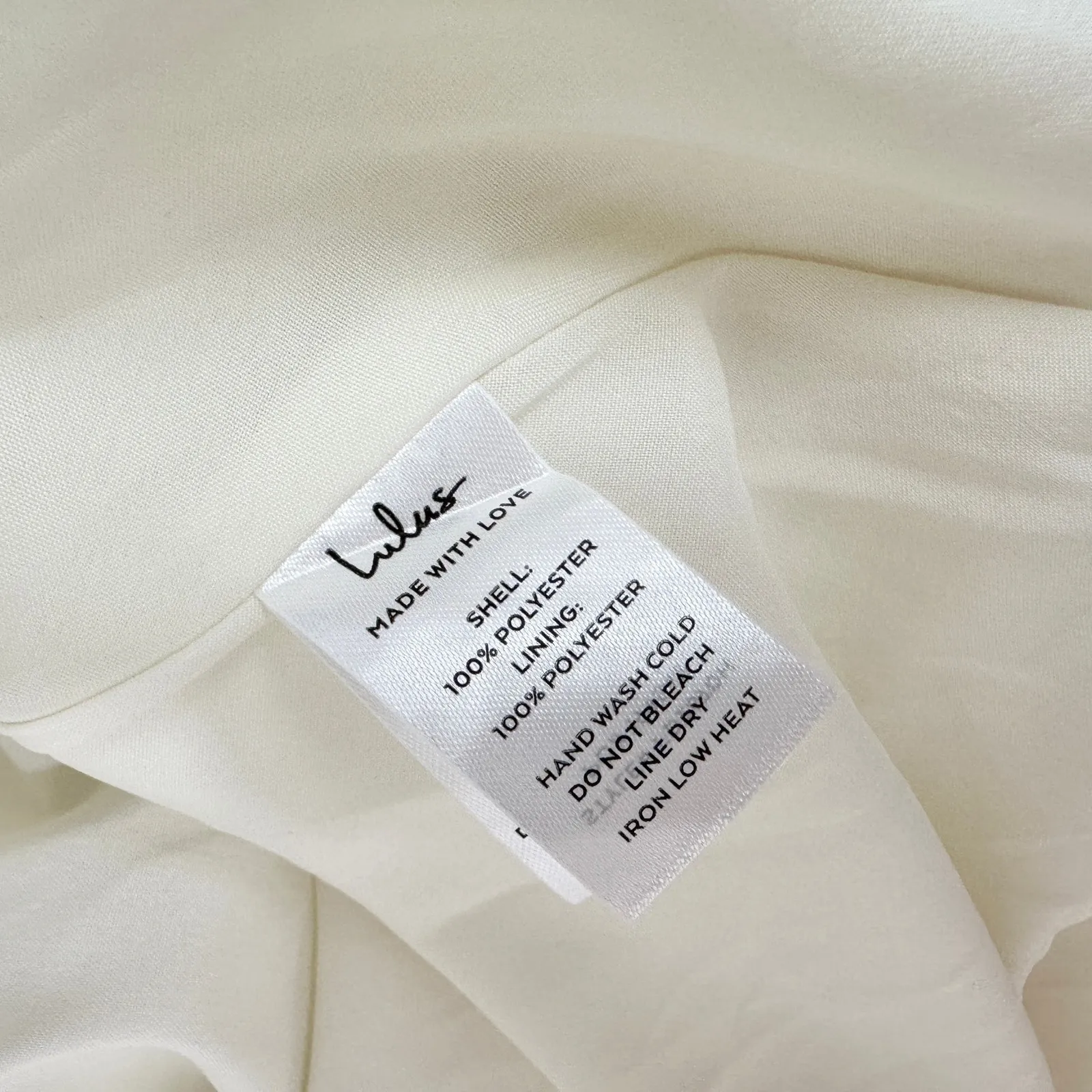 NEW Lulus Irresistibly Darling Ivory Chiffon Midi Dress and Scarf Set Large - Image 12