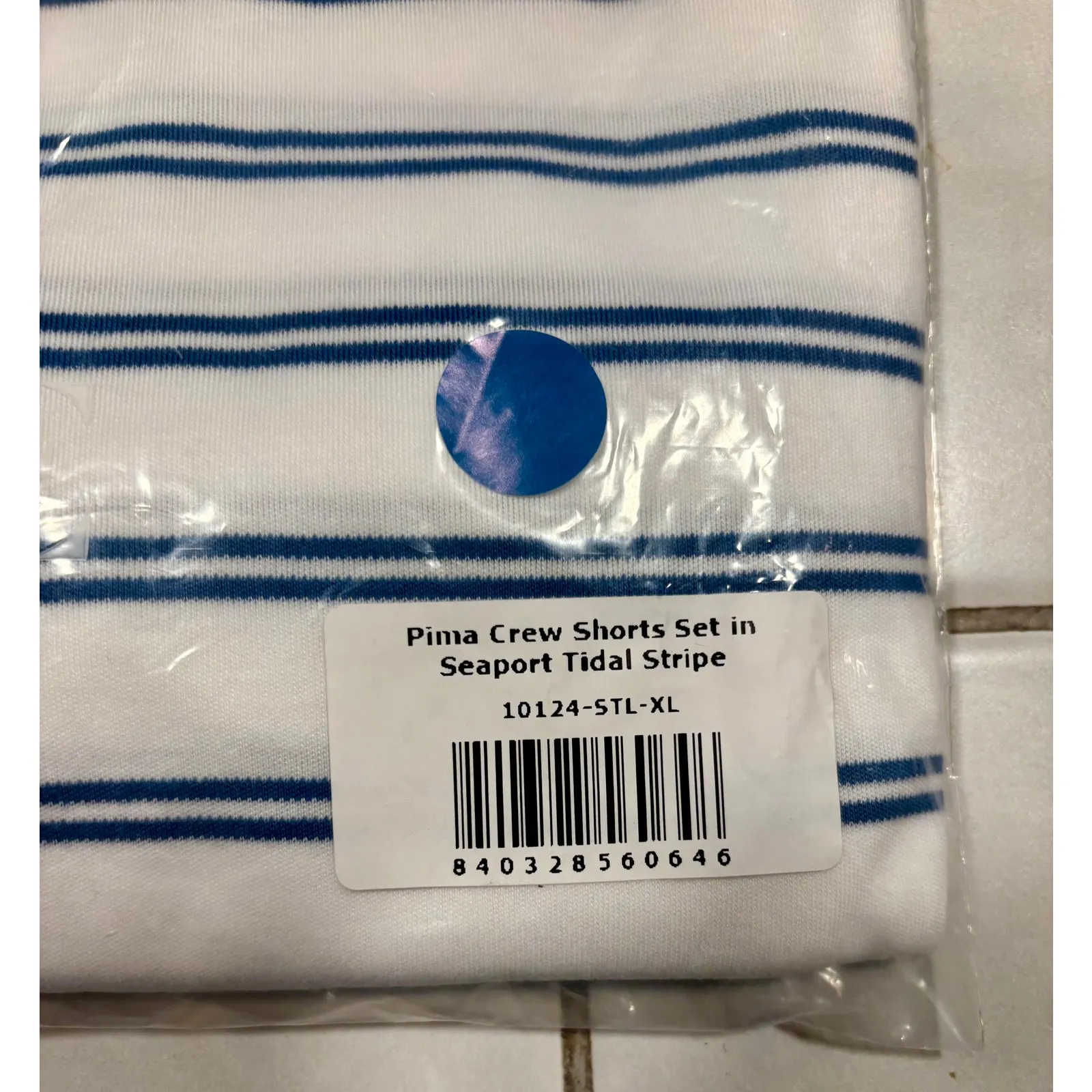 Lake Pajamas Pima Classic Short Set Seaport Tidal Stripe Sz XL New NWT Red - Image 3