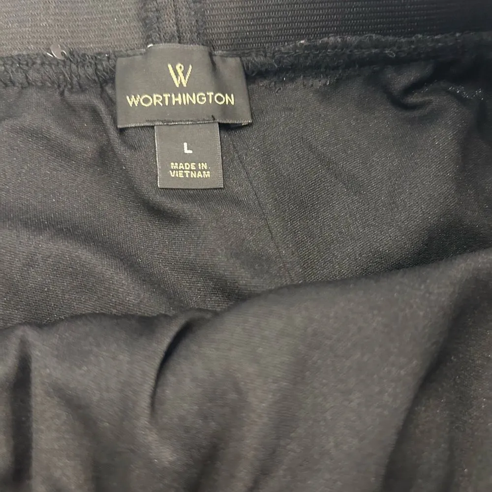 Worthington Silver Sequin Midi Skirt NWT Large - Image 4