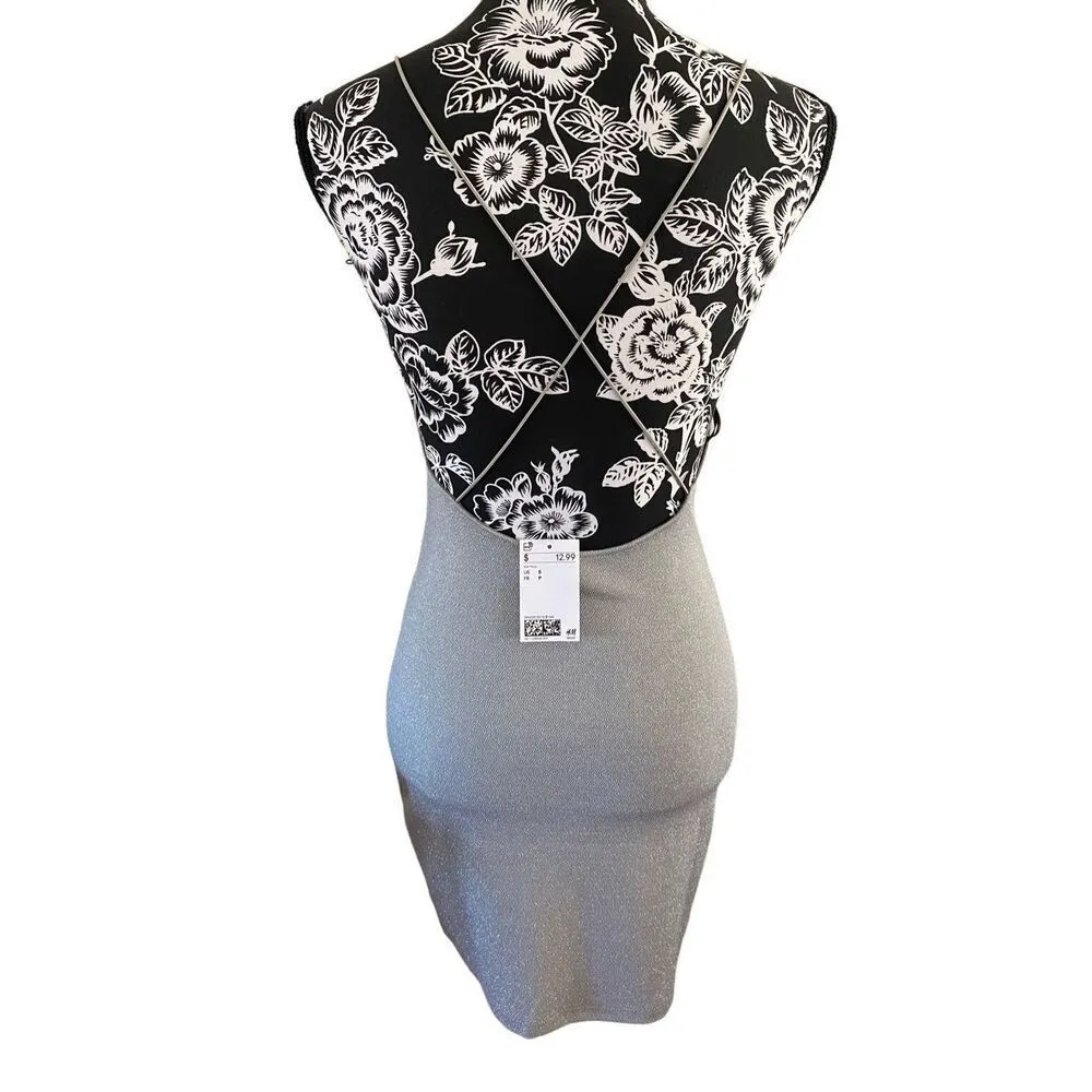 Nwt Divided Metallic Mini Dress Formal Party Clubwear Rave - Image 2