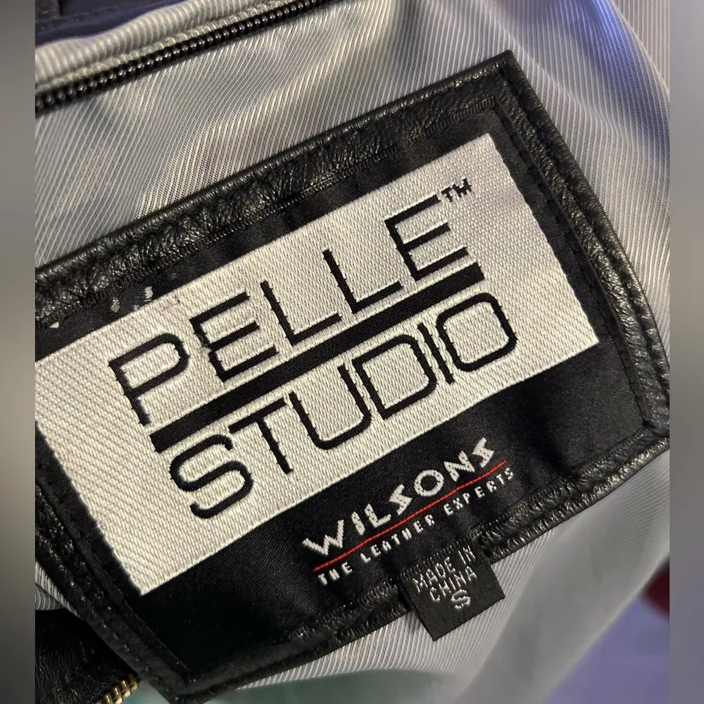wilson's leather Wilson’s the Leather Experts Pelle Studio Collared Leather Jacket - Image 7