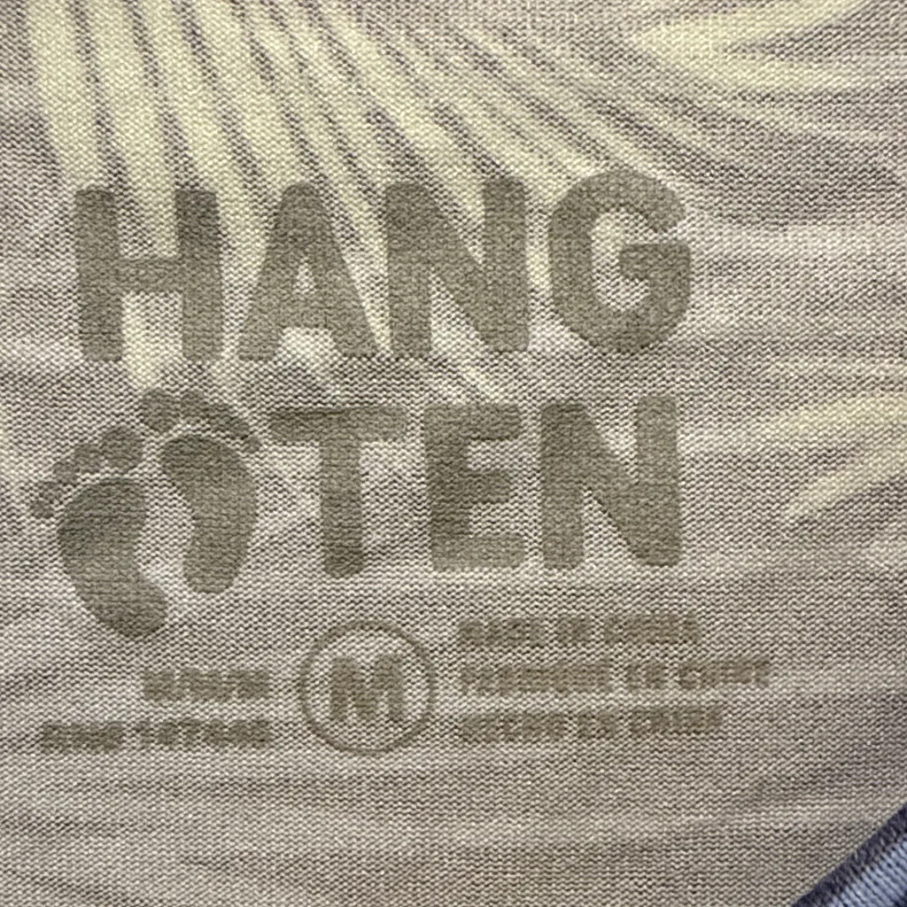 Hang Ten Blue and Green Palm Leaf Long Sleeve Top sun protection top - Image 8