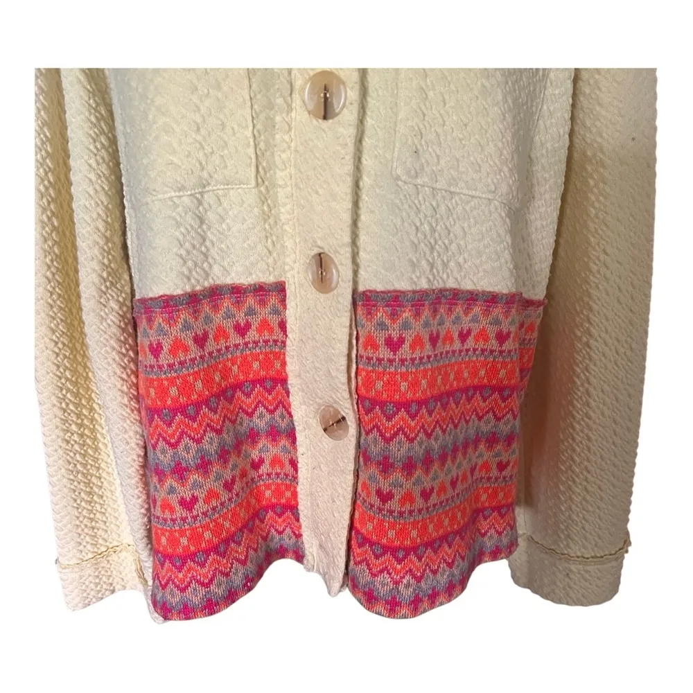 GiGiO Plus Soft and Thick Button front textured Jacket Top. Size 2XL. - Image 6