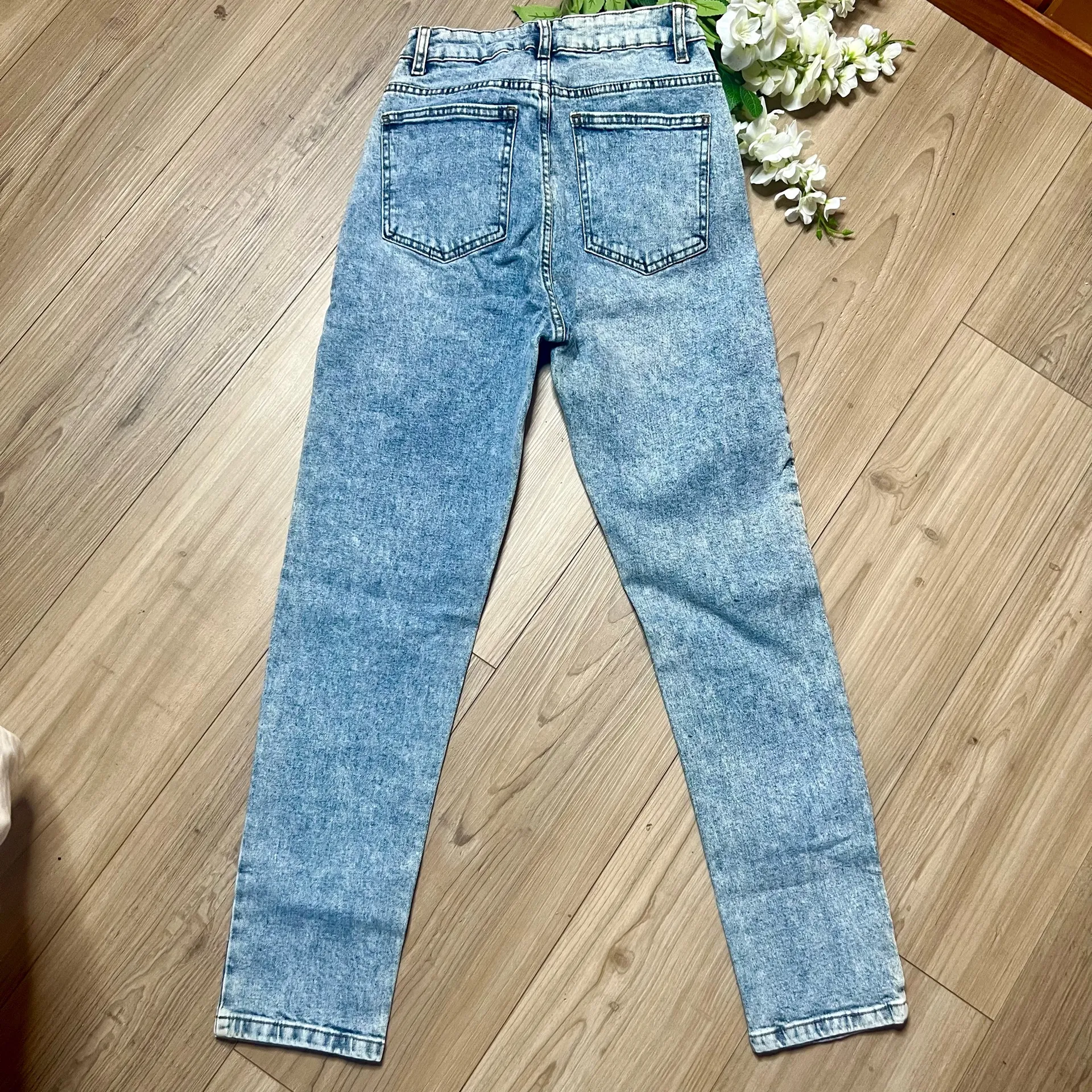 Cotton On Acid Wash Mom Jeans - Image 9