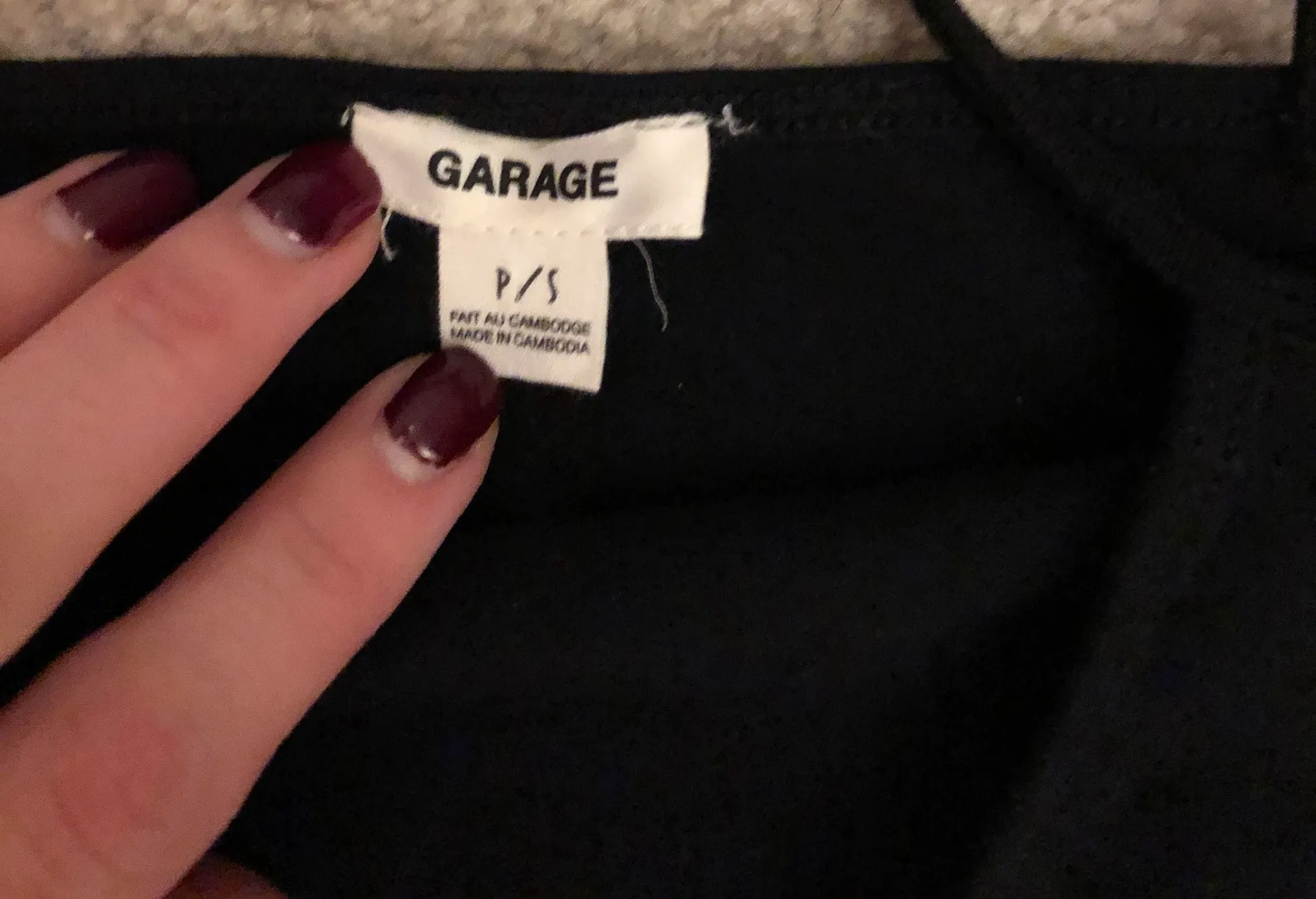 Garage Tie Crop Top - Image 3