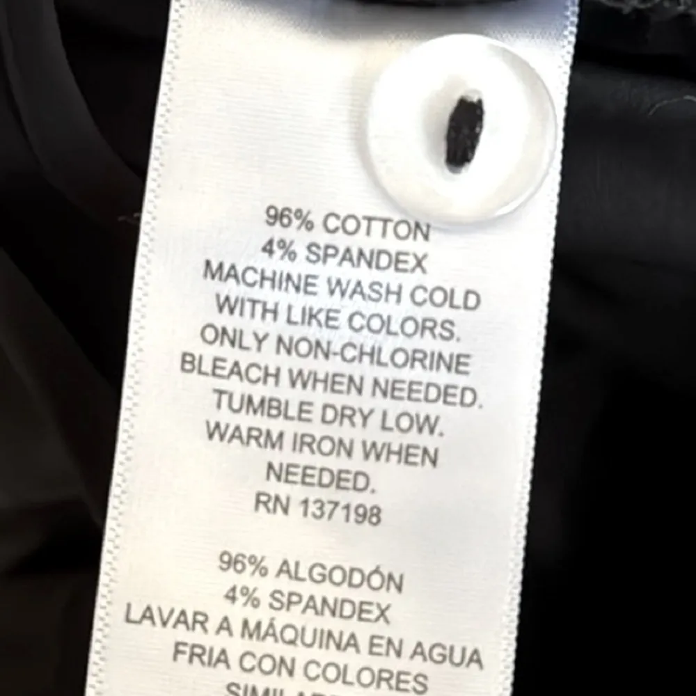 DANIELLE BERNSTEIN Black Pleated Pocketed High Rise 5” Poplin Shorts Women’s 10 - Image 10