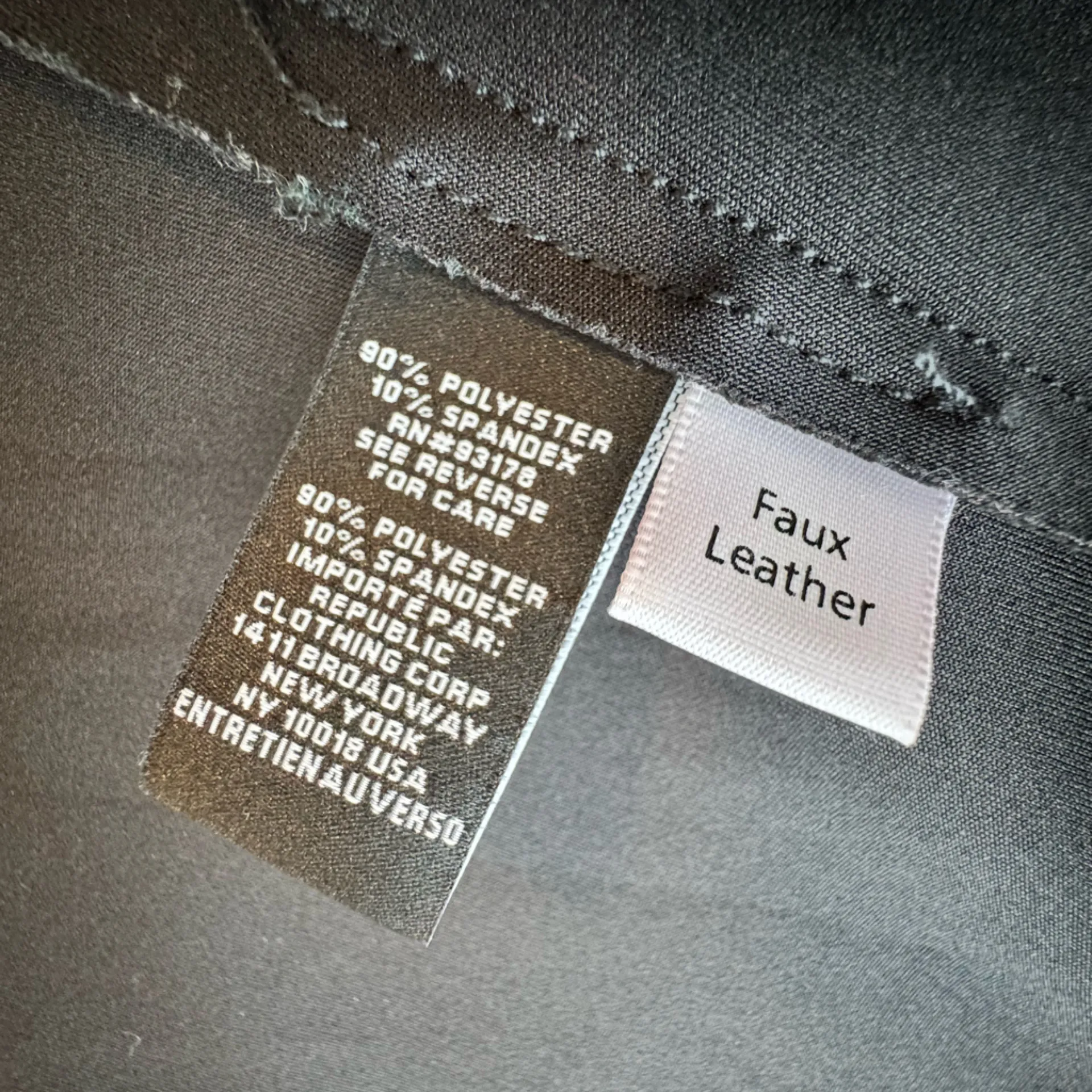 Premise Faux Leather Jacket Black Size Extra Small - Image 4