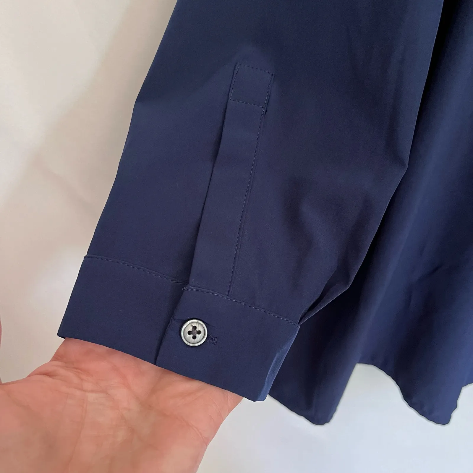 Lands End V-Neck Career Womens 3X Minimal Office Pleat Capsule Wardrobe Stretch - Image 7