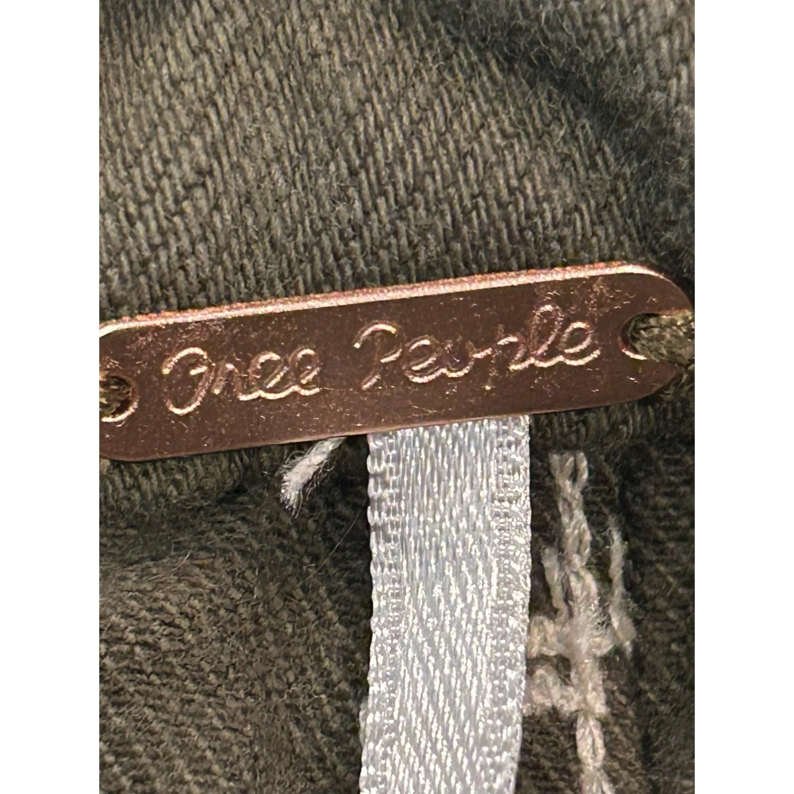 Free People Green In‎ The Grass Paper Waist Skirt Army Size 2 EUC - Image 4