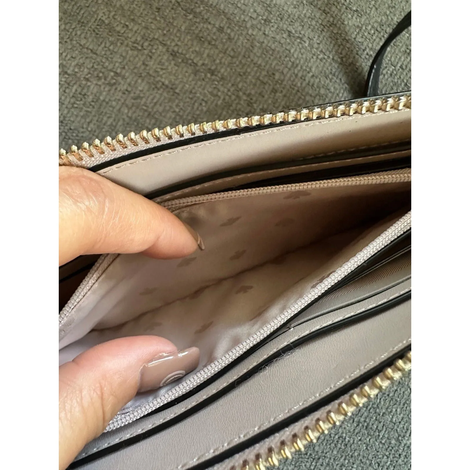 Kate Spade Jackson Optic White Multi-Color Small Tab Wallet Features Crossbody - Image 7