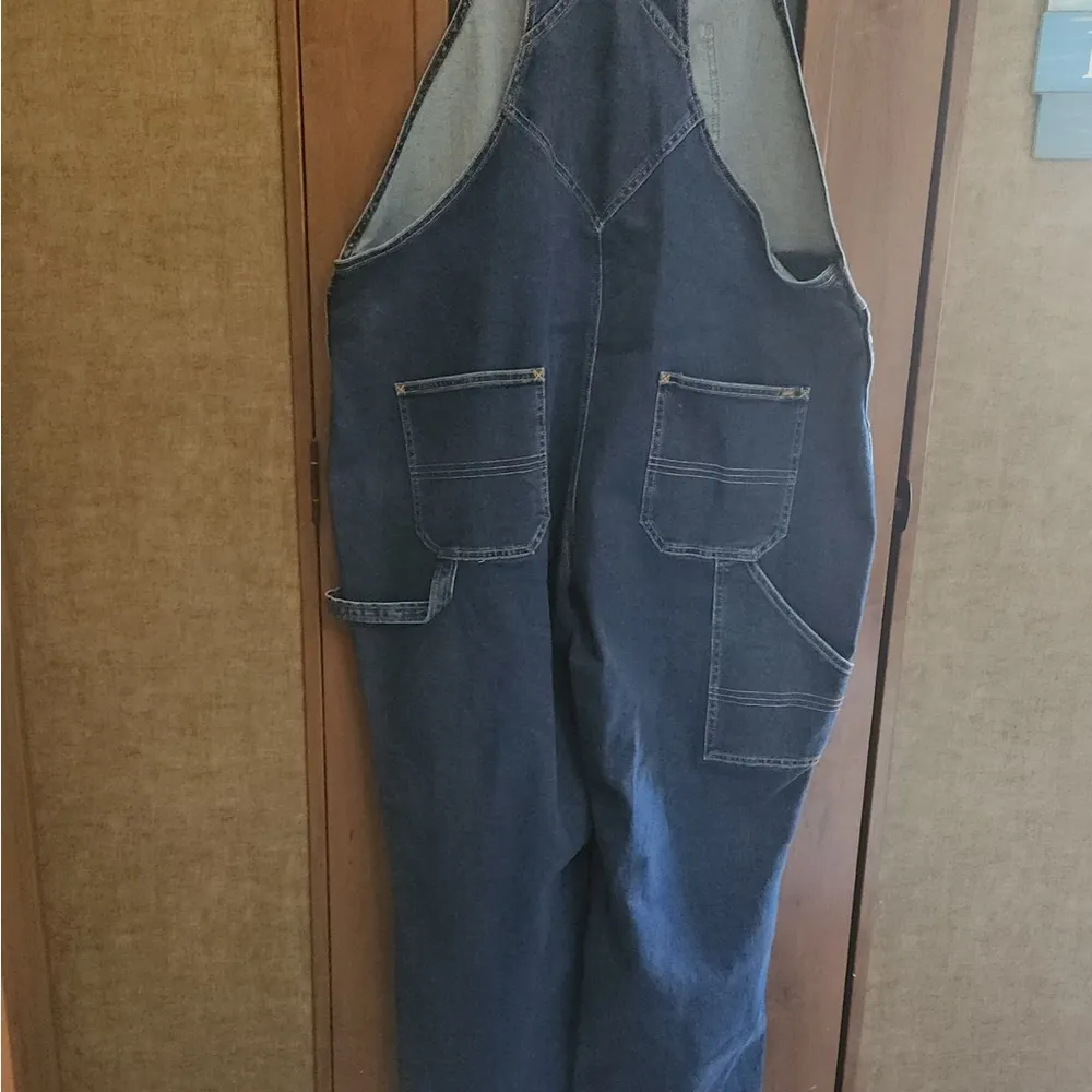 L.L. Bean Dark Blue Denim Overalls - Image 3