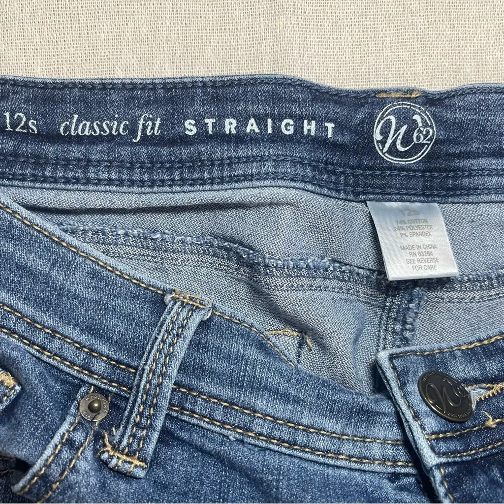 Westport | Short Medium Wash Classic Fit Straight Leg Jeans | 12S - Image 8