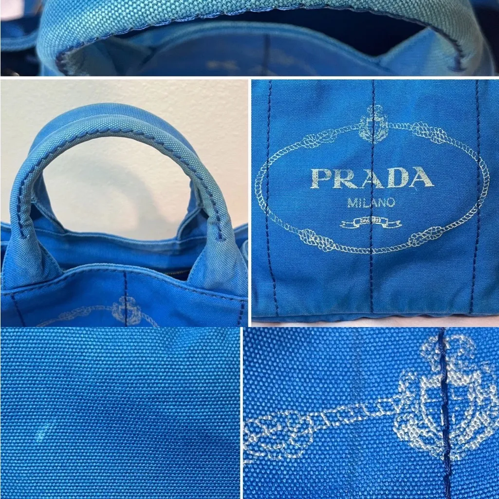 Prada  Canapa Canvas
Tote Bag - Image 6