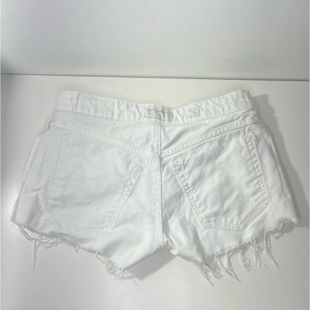 Lucky Brand The Cut Off Distressed Jean Shorts - Image 5