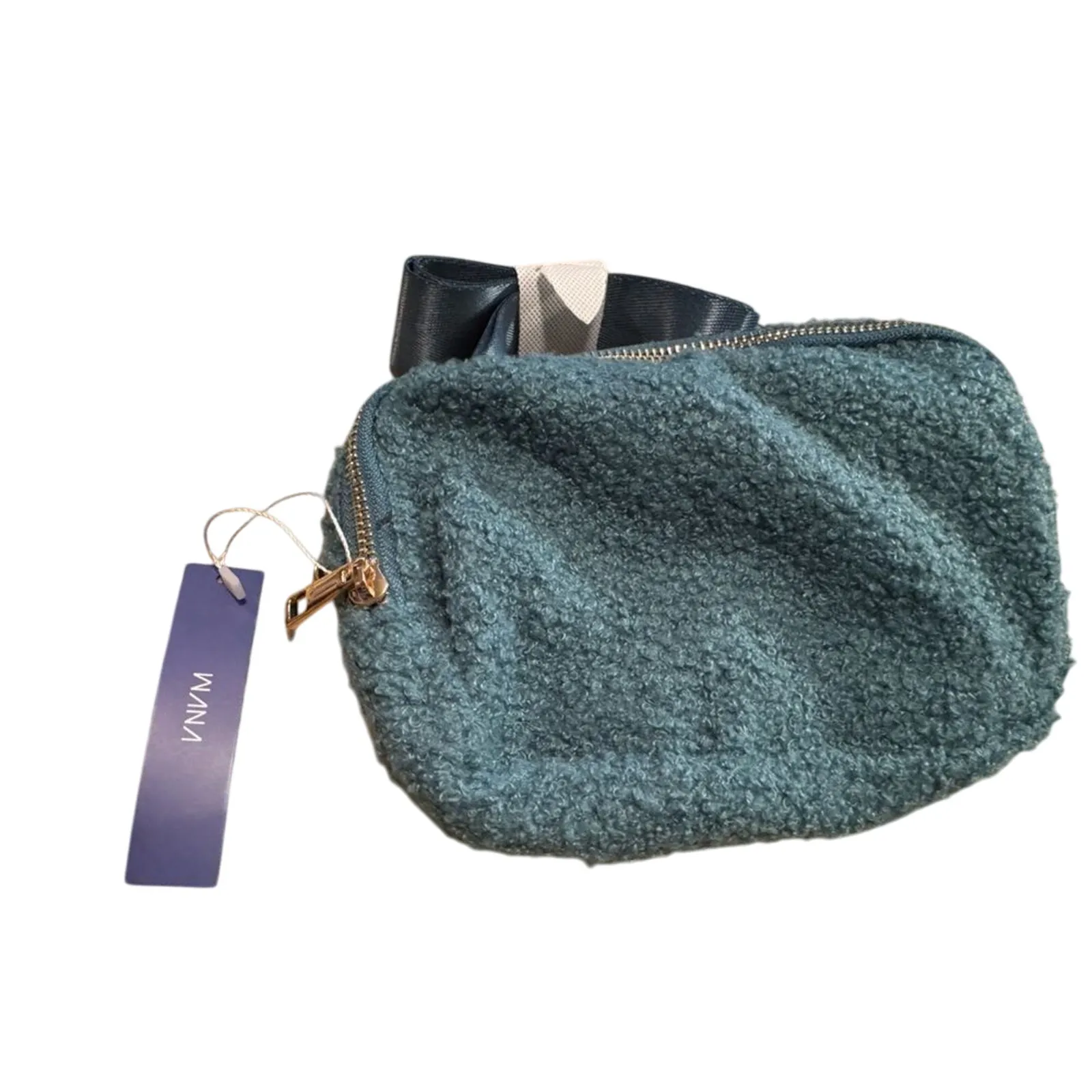 Sherpa Belt Bag / Fleece Fanny Packs in Green with Adjustable Strap New - Image 9