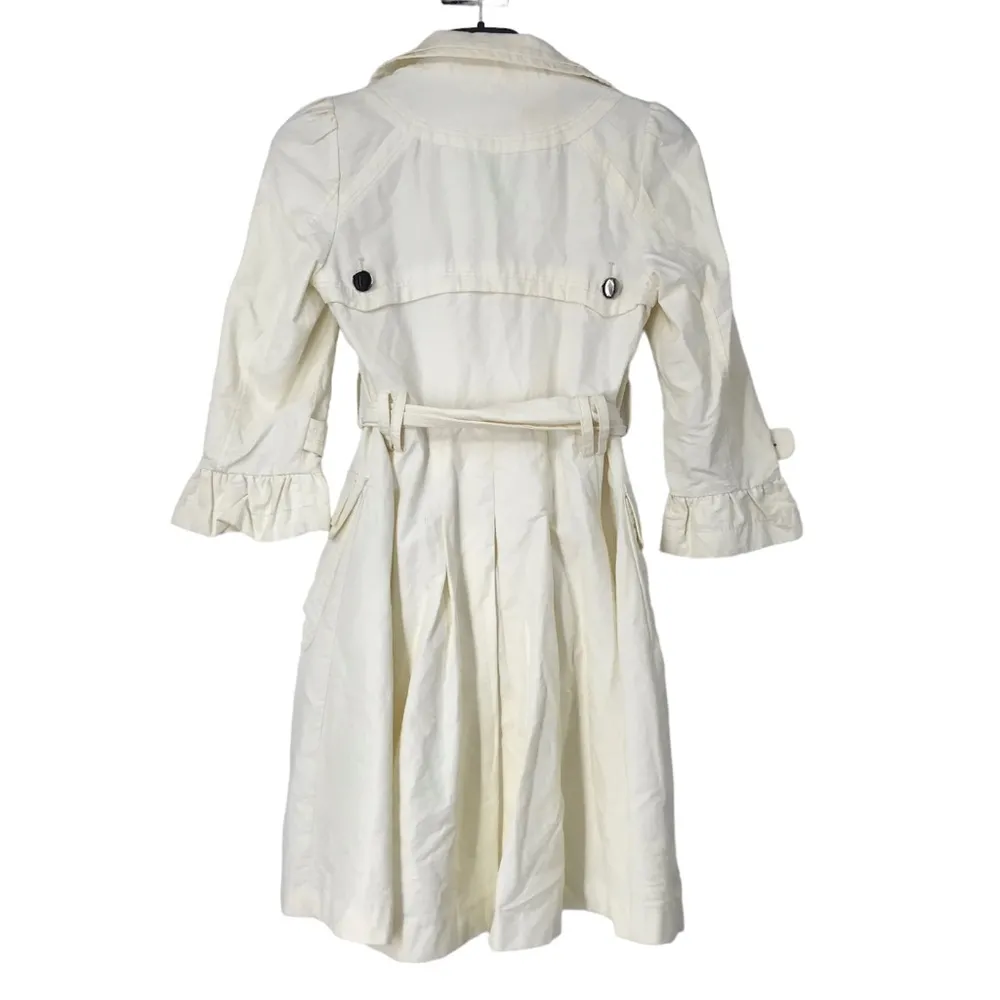 Laundry by Design CREAM GIRLY INVESTIGATOR TRENCH COAT WMNS S HAS FLAWS - Image 13