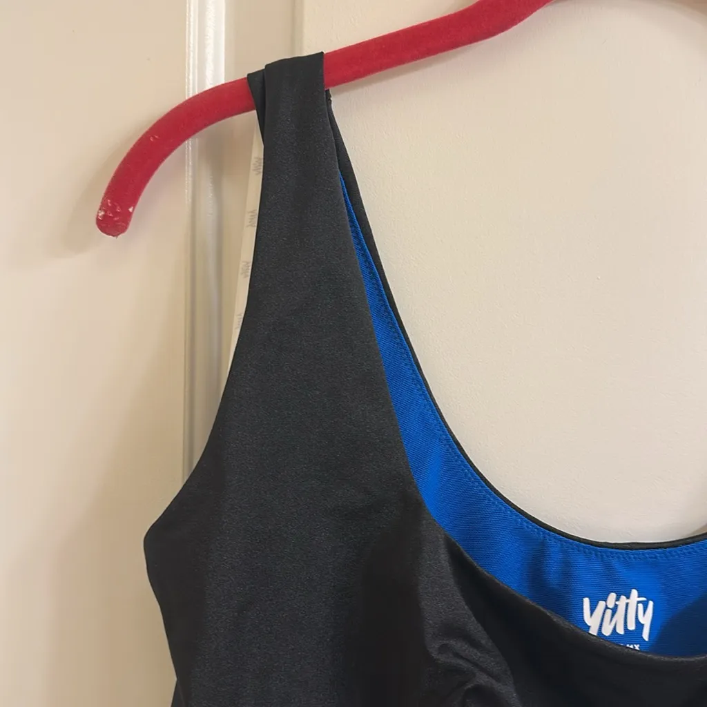 YITTY Fabletics Headliner Shaping Midi Bralette NEW Black XXL - Image 5