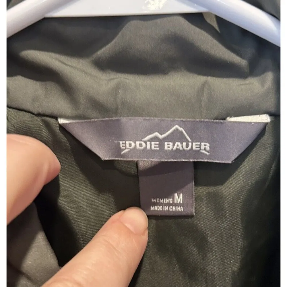 Eddie Bauer Women’s Olive Green “Capers”Quilted Lightweight Field Jacket  Medium - Image 6