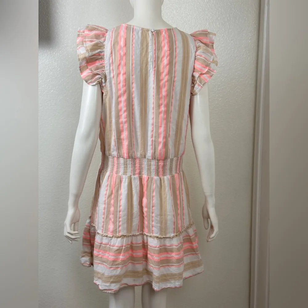 Vineyard Vines Pink and White Striped Dress Size Large. F59 - Image 8
