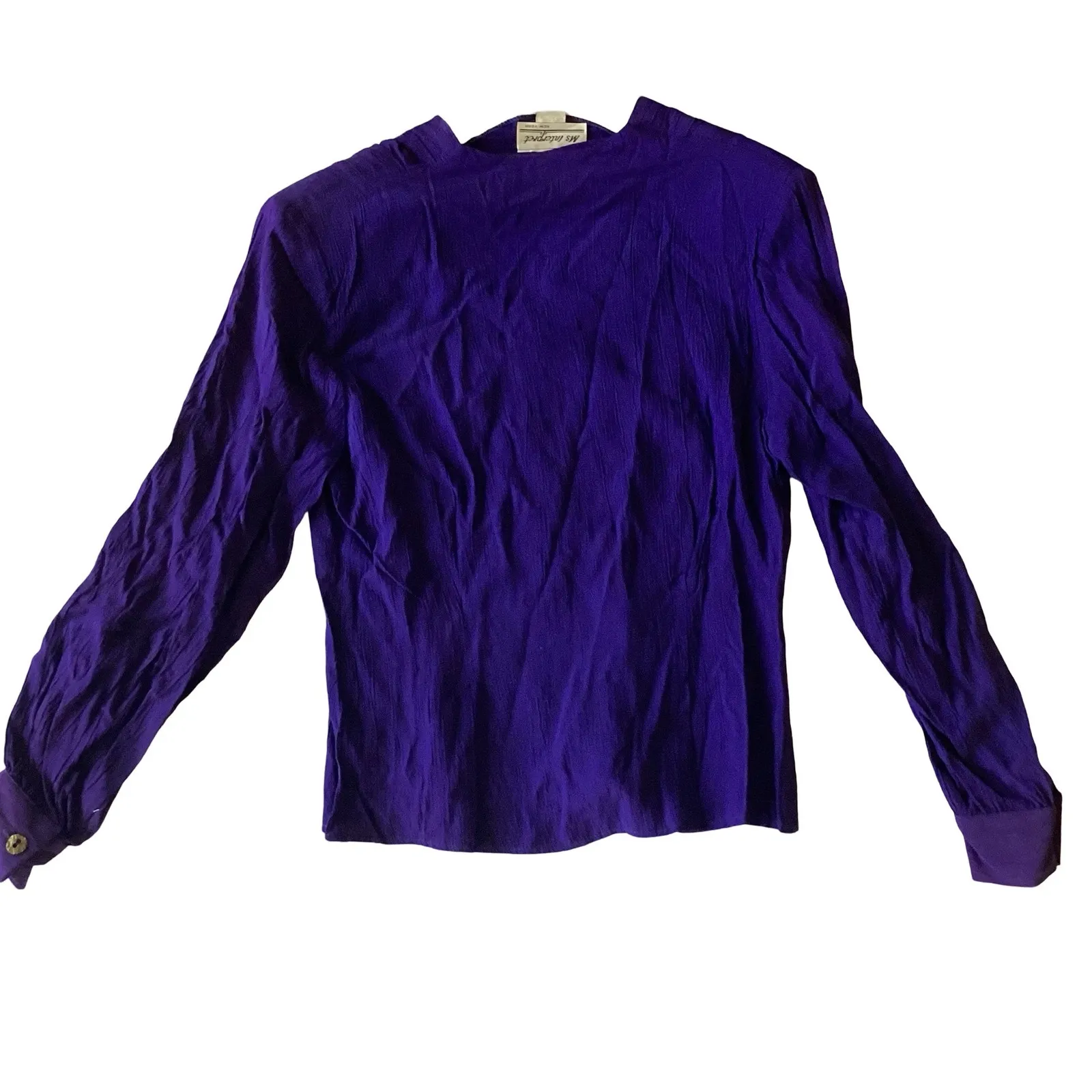 Vintage Ms Interpret Casual Outfit Purple Size 6 - Image 6