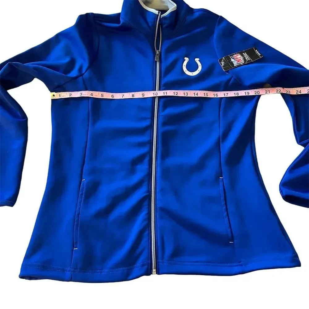 Antigua Women's Indianapolis Colts Full-Zip Jacket Blue Size L NFL Sports - Image 4