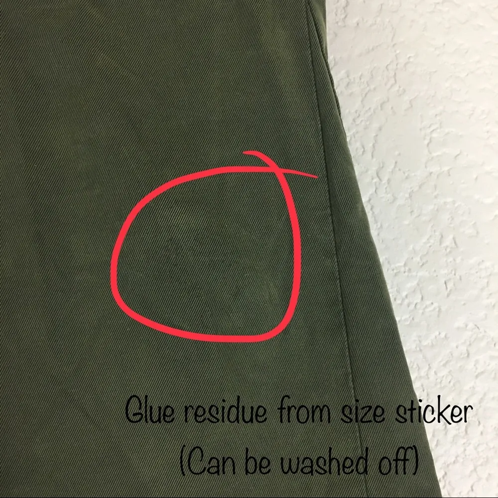 JOIE Olive Coupe Cut Flare Cropped Trousers - Image 8