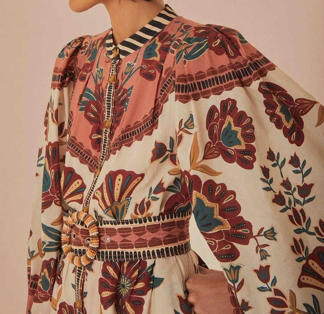 Cream Riad Mini Ruffle Dress, Size XXS - Image 4