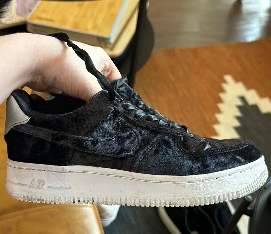 Nike Air Force 1- Black Velvet - Image 7