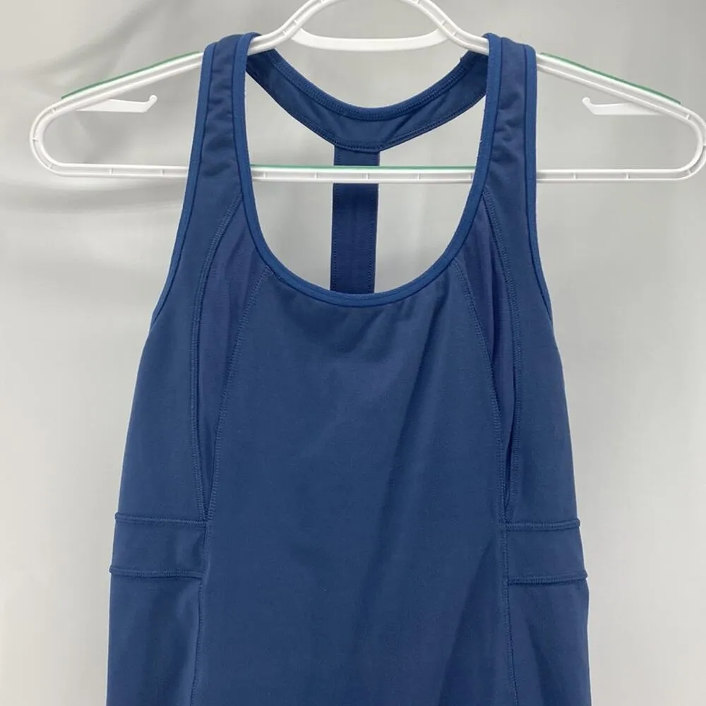 Athleta Stunner t strap athletic shelf bra tank Top exercise performance sz S - Image 2