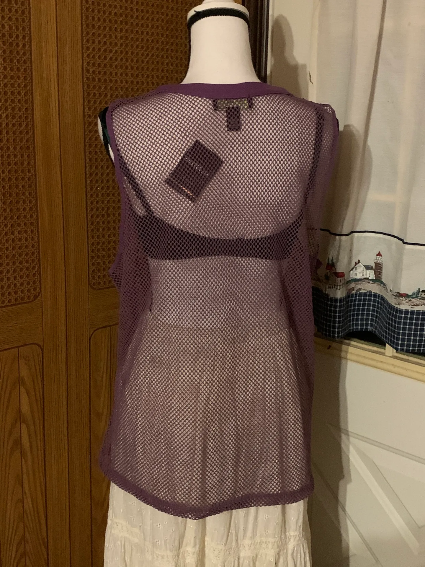 Purple Fishnet Top - Image 3