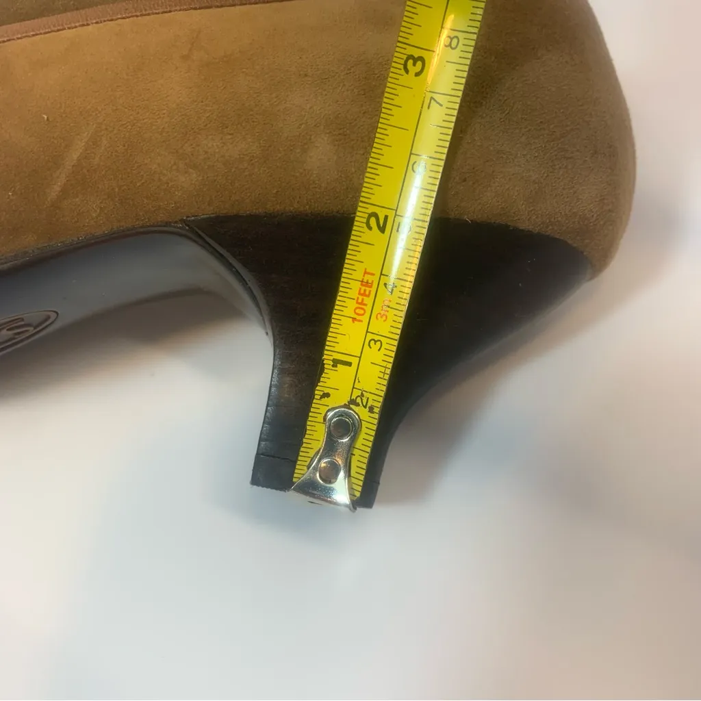 Sofft Brown Soft Suede 3D Flower Applique‎ Comfort Pumps 2" Heels Size 9.5 - Image 9