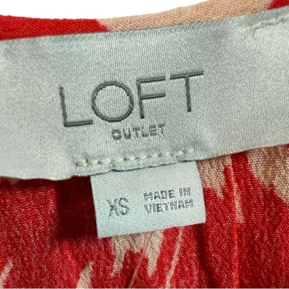 NWT LOFT Sleeveless Tiered Floral Midi Dress Size‎ XS Feminine Vacation Beachy - Image 3