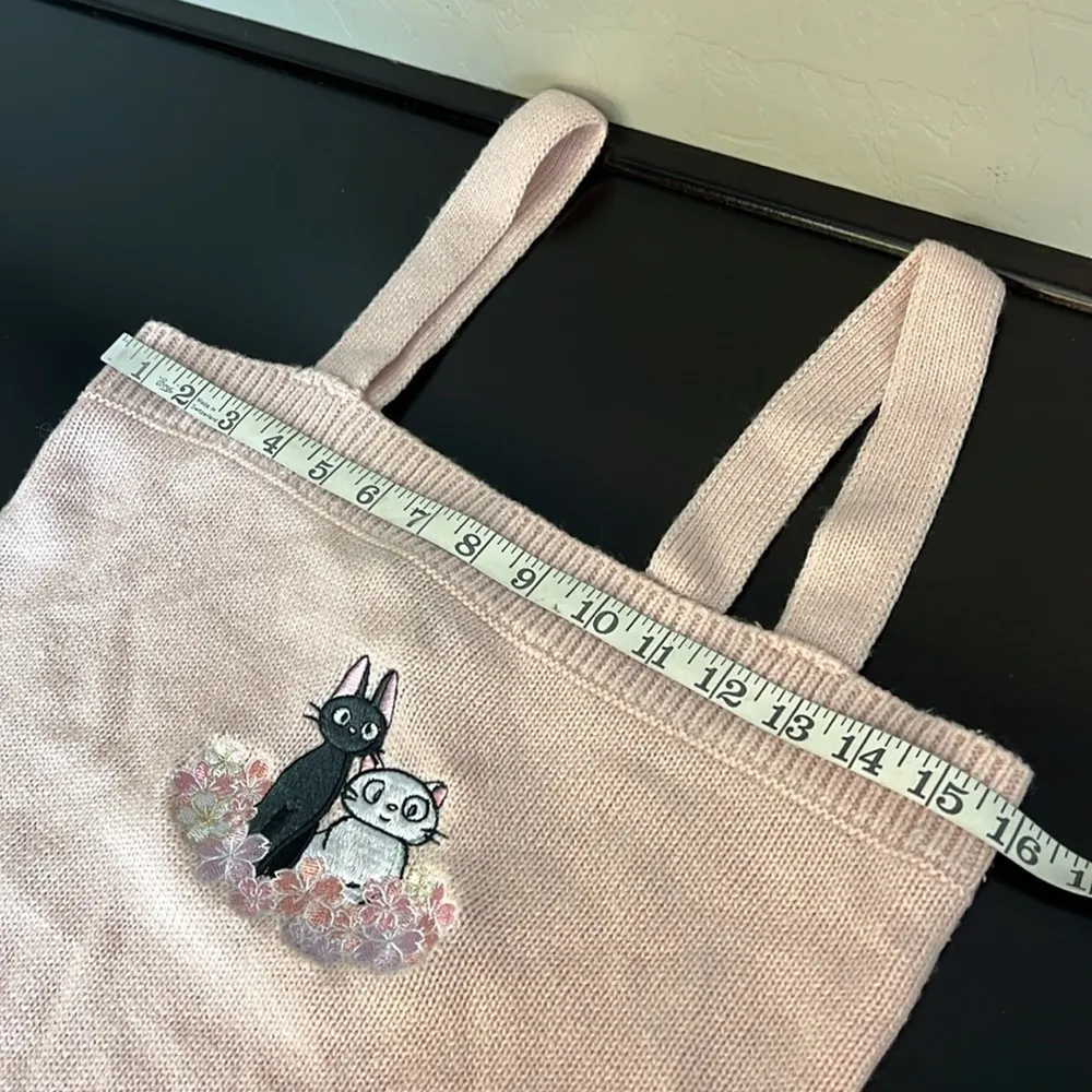 Studio Ghibli Kiki's Delivery Service Jiji & Lily Girls Knit Cami, pink, L - Image 10