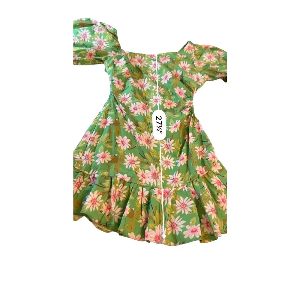 NWT Sage + Paige Green Olivia Mini Dress - Image 7