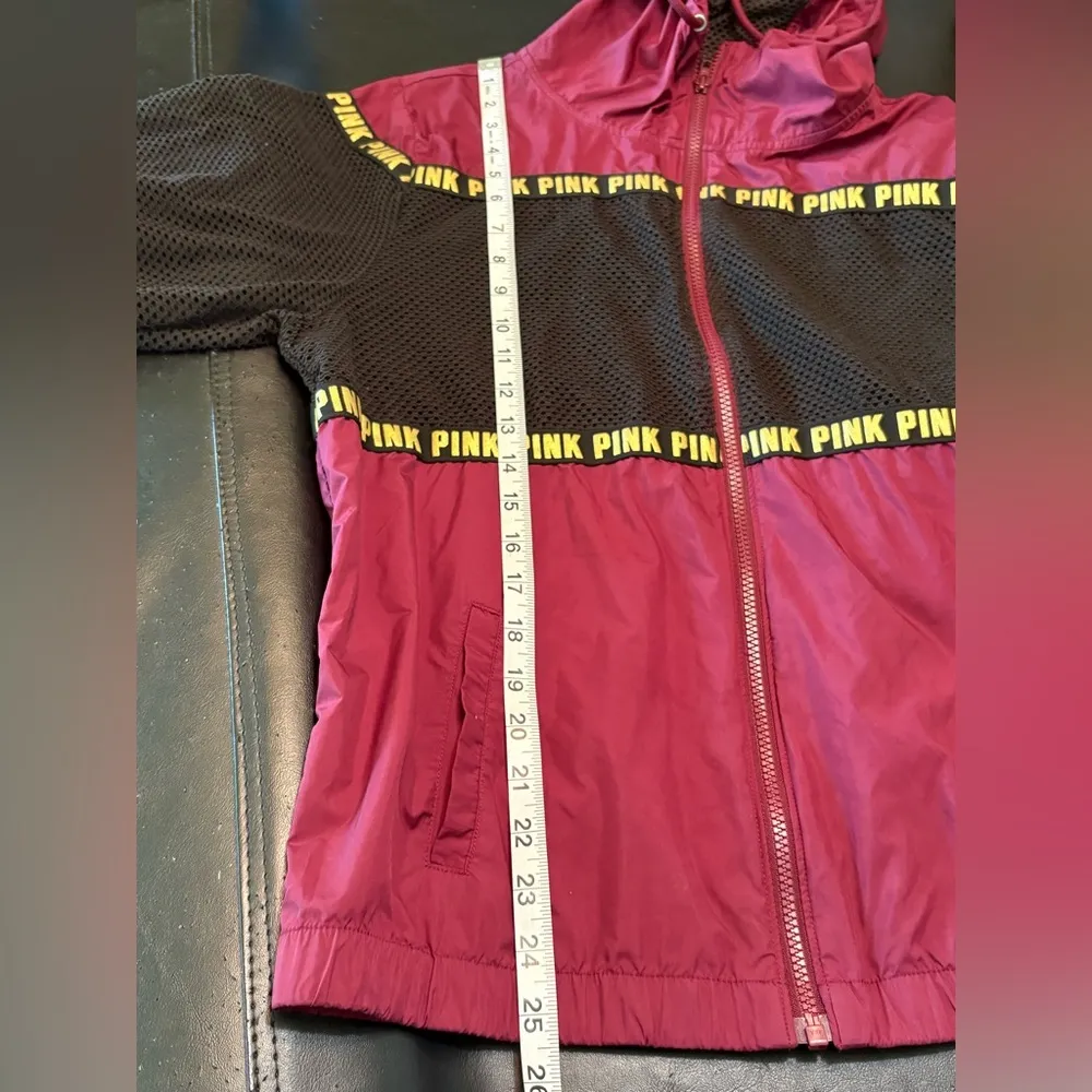 Victoria Secret Pink full zip mesh campus jacket size XS could fit larger. - Image 11
